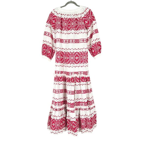 Alexis Wylla Embroidered Linen Blend Boho Maxi Dress - Picture 3 of 14